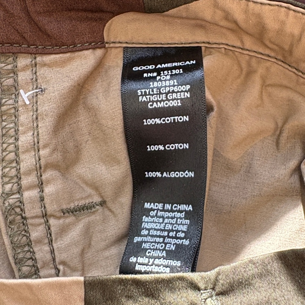 Good American Fatigue Green Camo Parachute Pants - Picture 11 of 11